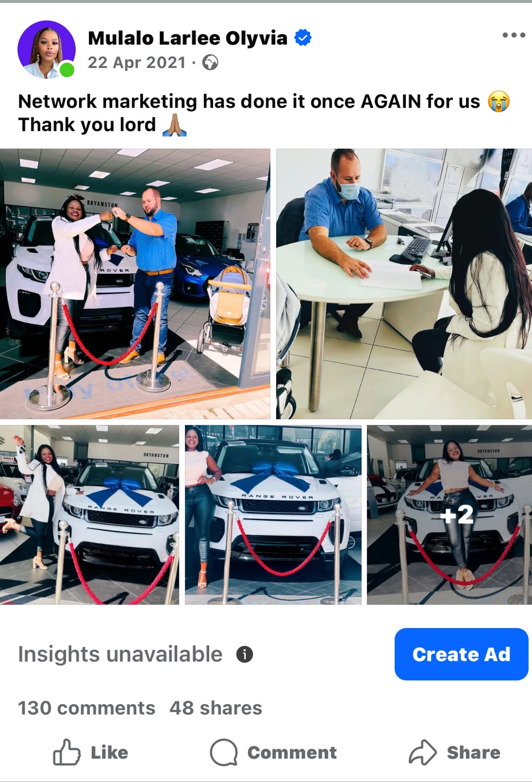 Dream car celebration